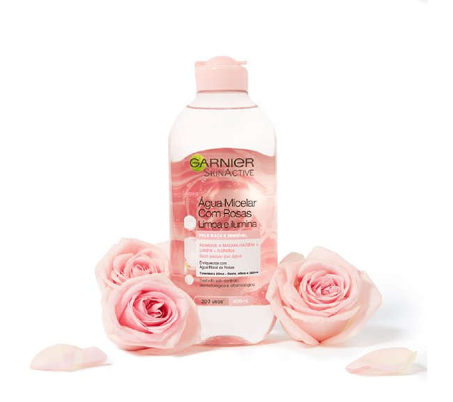 Agua micelar de rosas Garnier para Piel opaca y cansada